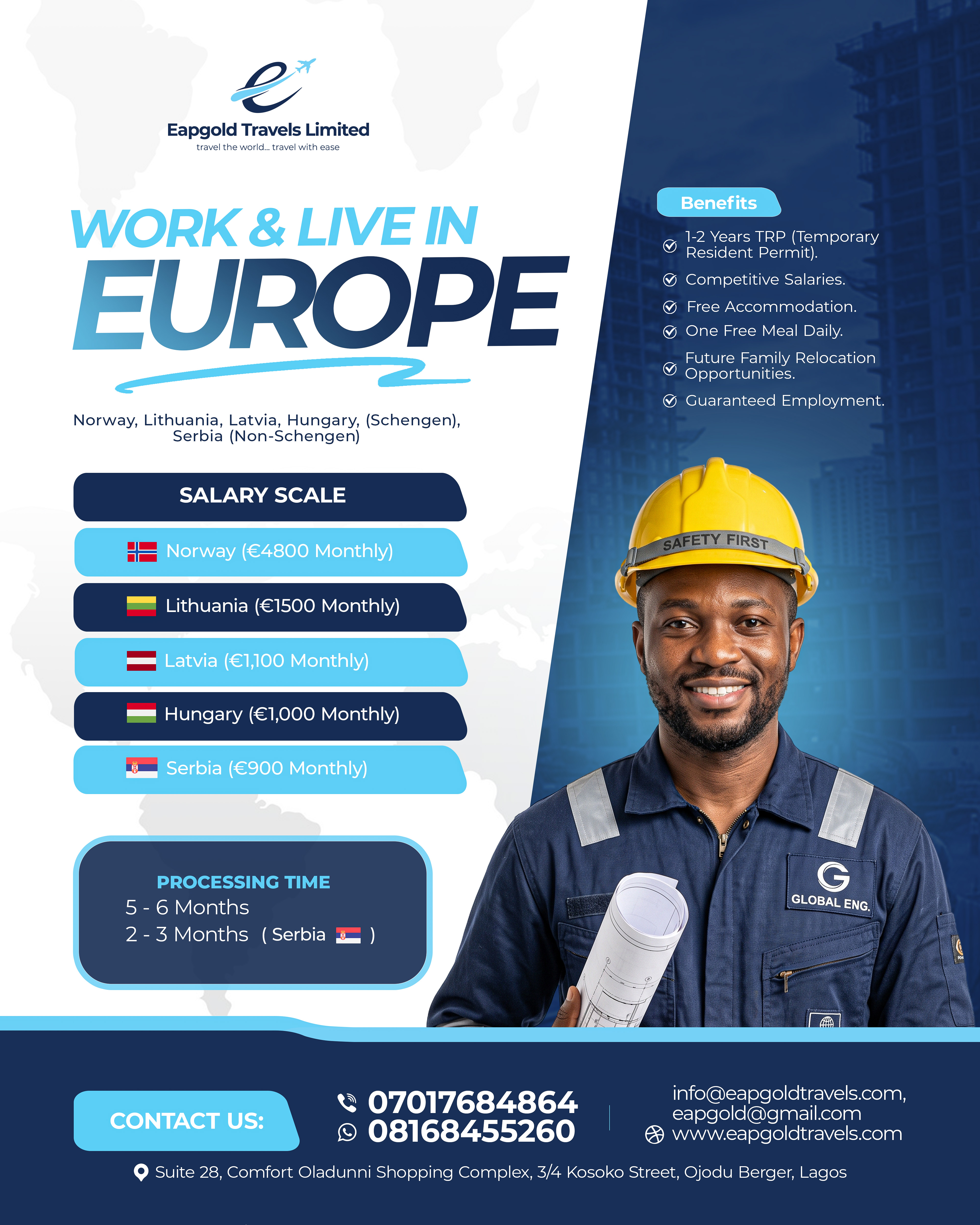 Work & Live In Europe!
